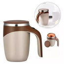 Caneca Mixer Automática Recarregável USB Inox — Mistura Perfeita com um Toque