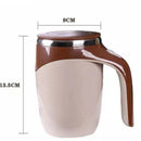 Caneca Mixer Automática Recarregável USB Inox — Mistura Perfeita com um Toque