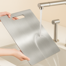Tábua de Corte Aço Inox Premium Antiderrapante — Higiênica e Duradoura para sua Cozinha