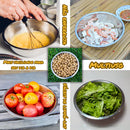 Conjunto 5 Tigelas Bowls Aço Inox — Do Preparo à Mesa com Estilo e Qualidade