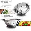 Kit Escorredor de Macarrão e Arroz Aço Inox — Praticidade e Estilo na sua Cozinha