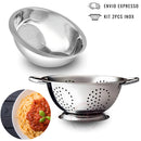 Kit Escorredor de Macarrão e Arroz Aço Inox — Praticidade e Estilo na sua Cozinha