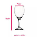 Kit 6 Taças de Vidro Nadir 340ml — Elegância Acessível para o Dia a Dia