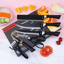 Kit 6 Facas Profissionais Antiaderentes para Cozinha e Churrasco