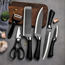 Kit 6 Facas Profissionais Antiaderentes para Cozinha e Churrasco