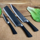 Kit 6 Facas Profissionais Antiaderentes para Cozinha e Churrasco