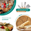 Kit Petisqueira com Facas de Queijo — Mesa Sofisticada para Encontros Especiais