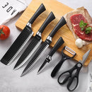 Kit 6 Facas Profissionais Antiaderentes para Cozinha e Churrasco