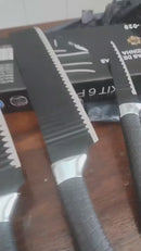 Kit 6 Facas Profissionais Antiaderentes para Cozinha e Churrasco