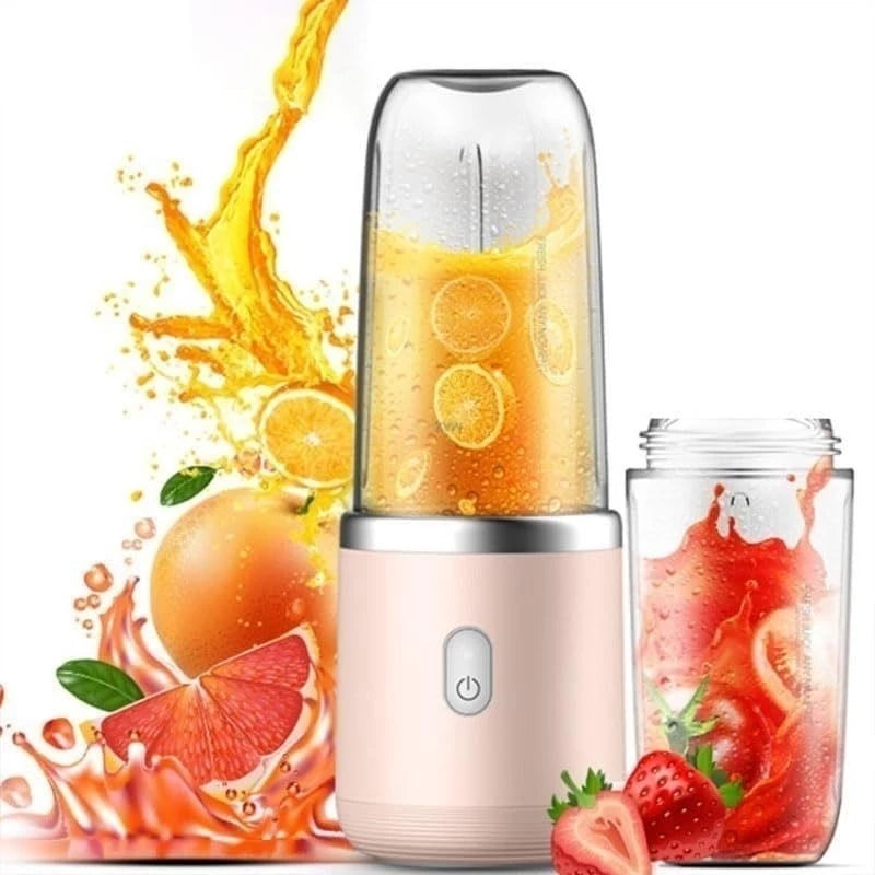 Copo Liquidificador Portátil USB Recarregável 400ml — Shake Saudável em Qualquer Lugar