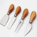 Tábua de Queijos e Frios Bambu Premium + Kit 4 Espátulas Inox — Mesa de Petiscos Perfeita
